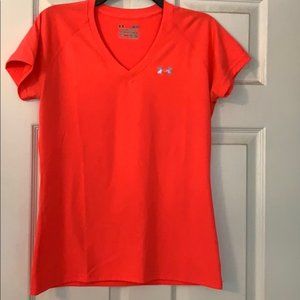 Pink Under Armour Semi Fitted Top